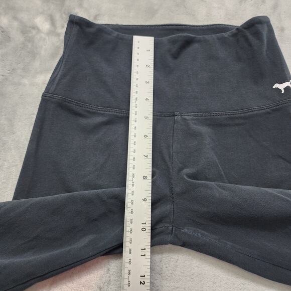 PINK Victoria's Secret Leggings Size XS Black Green Ombre High Waist Spell Out - Picture 9 of 12